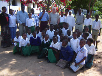 School children coming for examination for S. mansoni infection at school, Magu district, Tanzania: Photograph by Dr. Pascal Magnussen